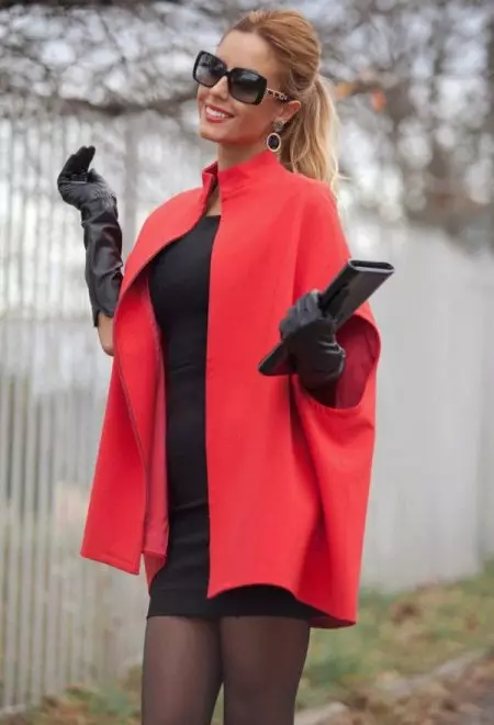 Co nosit červený kabát (77 fotek): krátký, v kleci, s šátkem, obrazy s červeným kabátem, s kloboukem, trendy 2021 608_29