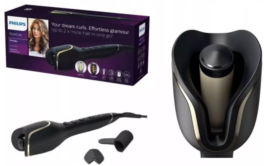 Philips Claws: Curon Curlors - Κέντρα και αυτόματη, τουλίπα και μοντέλα με ακροφύσια για Kudrey. Πώς να χρησιμοποιήσετε; 6106_5