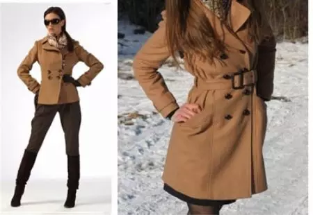 Жіноче драпове пальто (112 фото): великих розмірів, як випрати, з хутром, чорне, з капюшоном, з чим носити пальто з драпу 610_112
