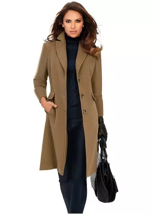 Жіноче драпове пальто (112 фото): великих розмірів, як випрати, з хутром, чорне, з капюшоном, з чим носити пальто з драпу 610_21