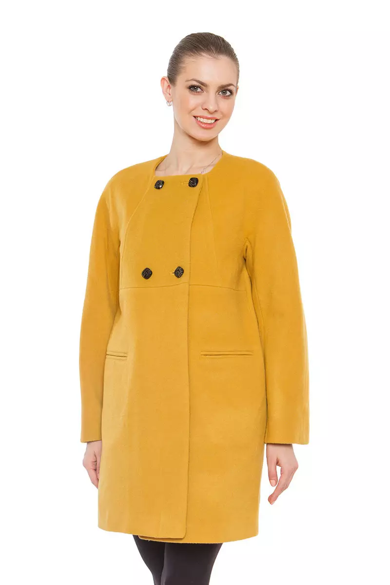Жіноче драпове пальто (112 фото): великих розмірів, як випрати, з хутром, чорне, з капюшоном, з чим носити пальто з драпу 610_32