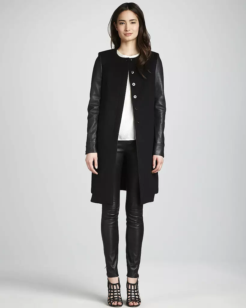 Жіноче драпове пальто (112 фото): великих розмірів, як випрати, з хутром, чорне, з капюшоном, з чим носити пальто з драпу 610_42
