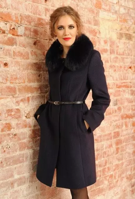 Жіноче драпове пальто (112 фото): великих розмірів, як випрати, з хутром, чорне, з капюшоном, з чим носити пальто з драпу 610_81
