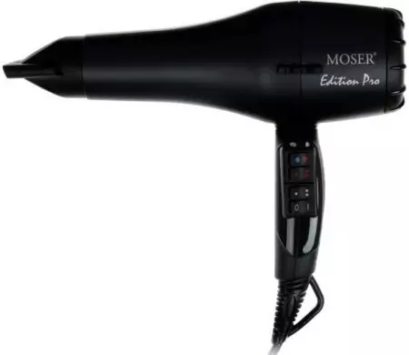 Moser Saç kurutma makineleri: Profesyonel saç saç kurutma makineleri, seçim ve yorumların özellikleri 6119_18