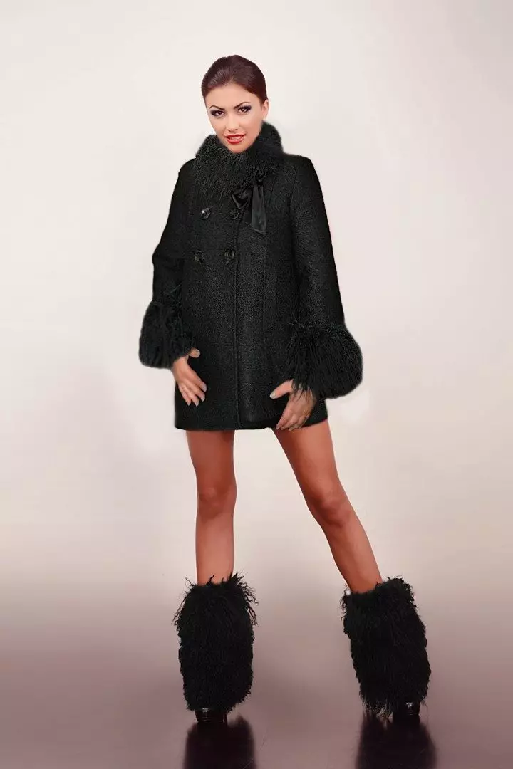 女性のブラックコート（172写真）：ロング、ショート、フード付き、白黒、ストレート、レザースリーブ、フィット、レザー 611_82