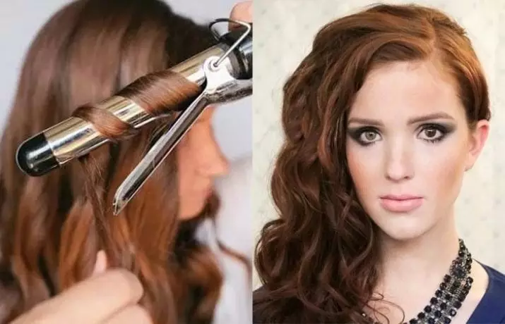 Meletakkan rambut di Curl (35 foto): Gaya rambut untuk rambut sedang, panjang dan pendek. Bagaimana cara membuat 