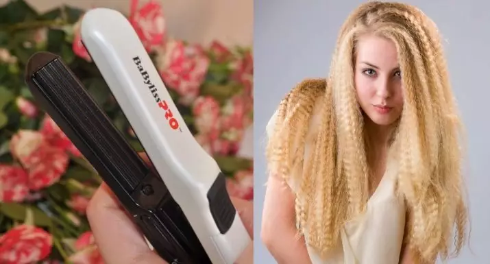 Σίδερο για τον όγκο ρίζας: Πώς να φτιάξετε τον όγκο των ριζών των μαλλιών με το σίδερο; Επιλέγοντας σίδηρο σε σύντομα, μακρά και μεσαία μαλλιά 6161_9