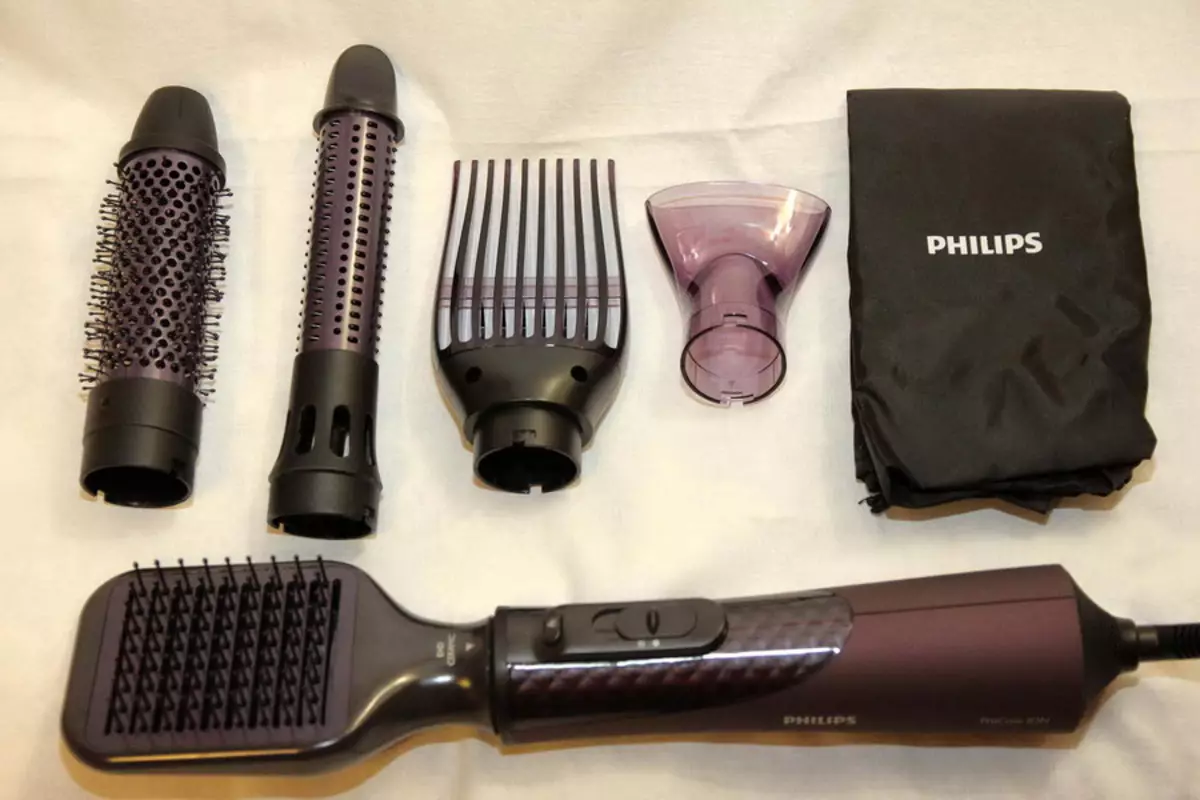 Phildings Pambung: Review of Colddryers kalayan sisir dipintal sareng milih gaya rambut ti philips 6173_14