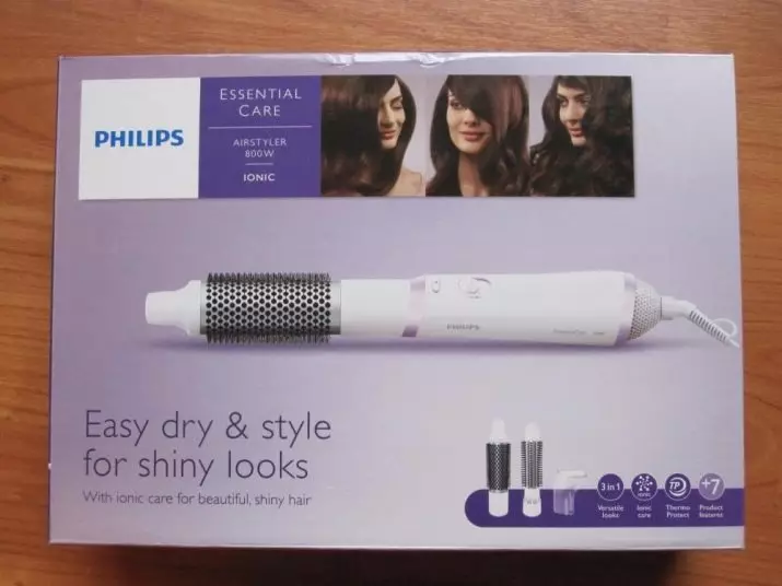 Tharëse flokësh Philips: Shqyrtimi i tharëseve të flokëve me krehër tjerrje dhe zgjidhni styling flokët nga Philips 6173_19