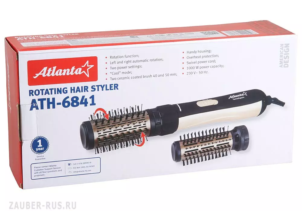 Secadores de cabelo Atlanta: Revisão de escovas e outros modelos, regras de operação 6176_10