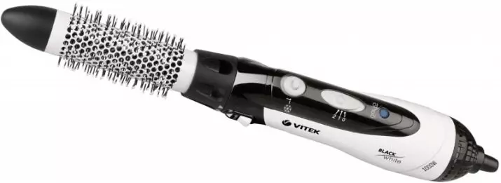 Vitek Hair Dryers: Modelên bi kulikê (comb) ji bo por, diffuser û yên din. Nirxên Review 6178_14