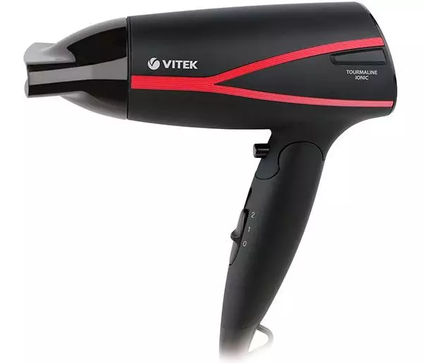 Secadores de cabelo Vitek: modelos com uma escova (pente) para cabelo, difusor e outros. Revisões de revisão 6178_2