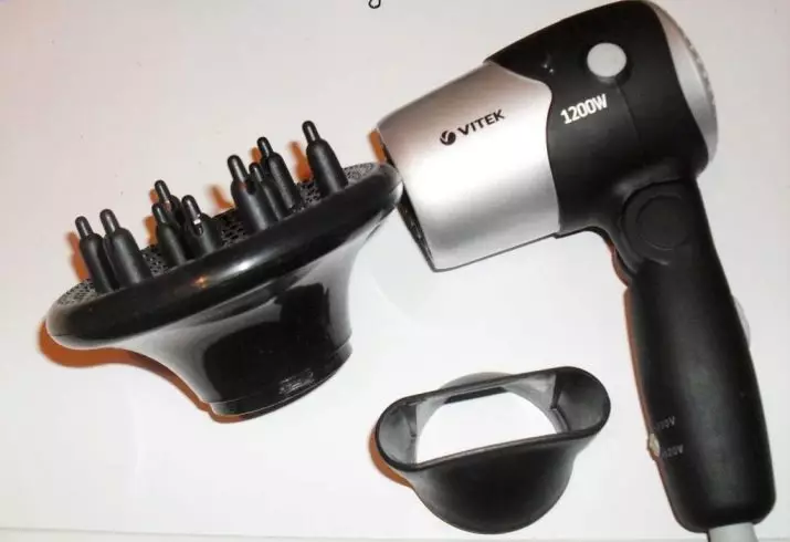 Vitek hair dryers: models with a brush (comb) for hair, diffuser and others. Review reviews 6178_23