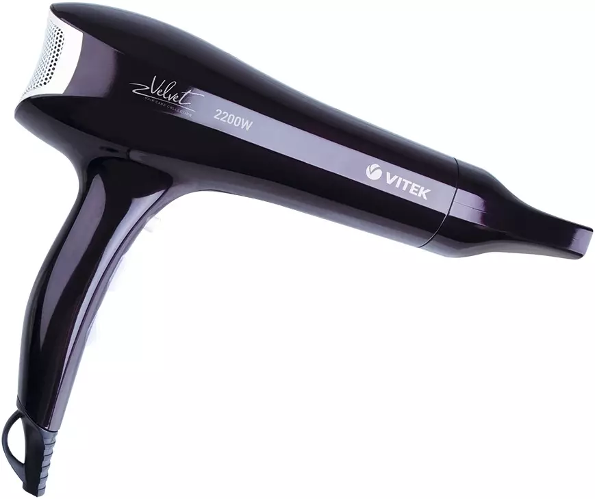 Secadores de cabelo Vitek: modelos com uma escova (pente) para cabelo, difusor e outros. Revisões de revisão 6178_8