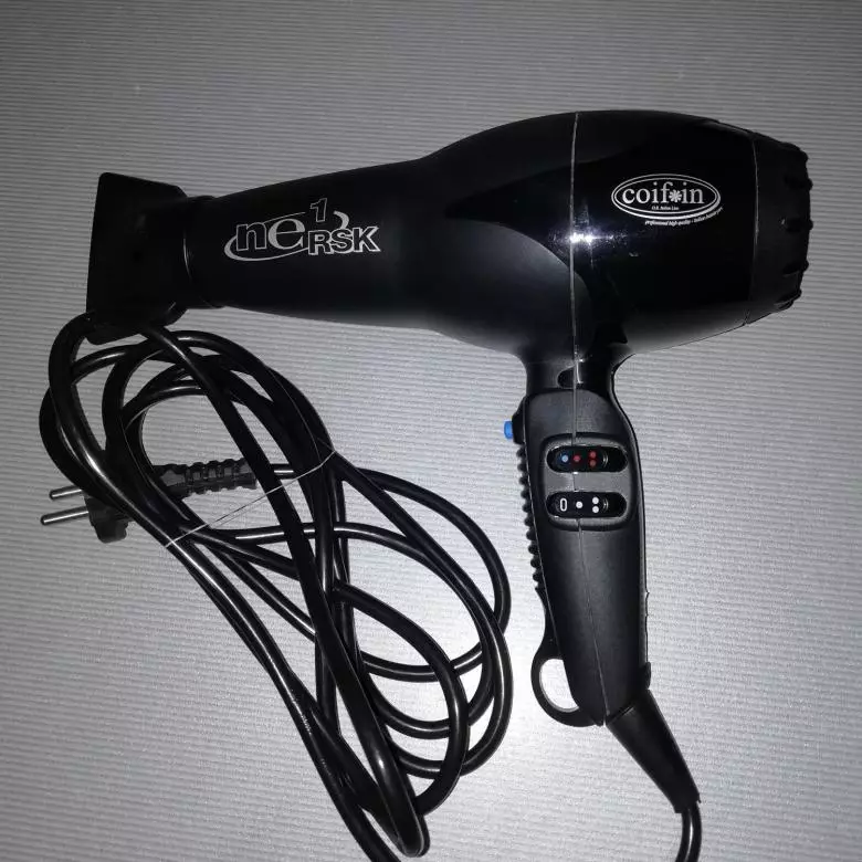 Coin hair dryers: Select professional hairdryers with diffuser and hair ionizer from Italy, reviews 6190_3