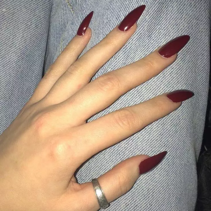 Manicure lori eekanna gigun (awọn fọto 130): A lẹwa minophonic ati asiko. Bi o ṣe le ṣe eekanna ti o lagbara ati gigun fun ọjọ kan ati ọsẹ? A rọrun ati apẹrẹ miiran 6200_60