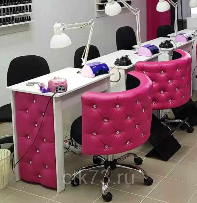 Manicure chairs: Choose for customers and masters manicure models on wheels 6201_3