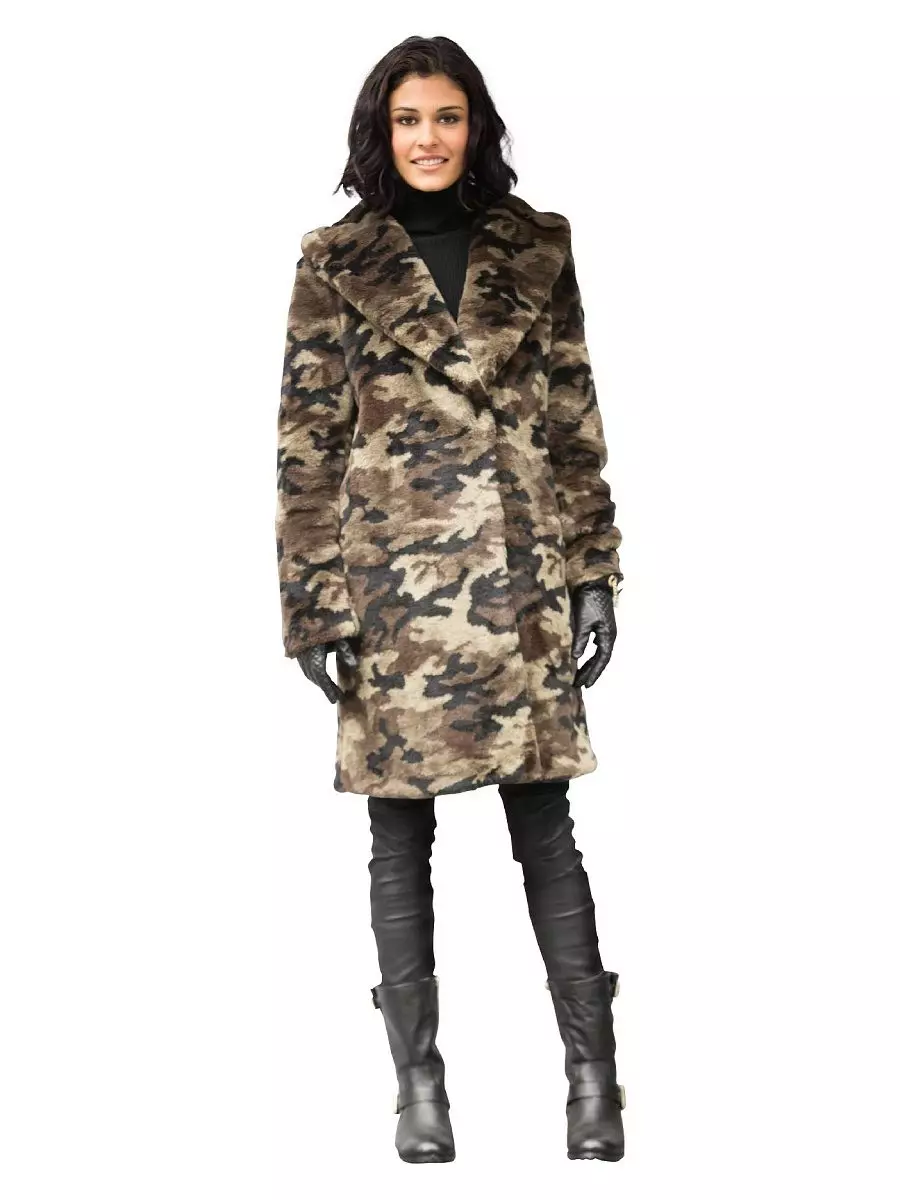 Kulîlka FUR-a artificial (78 wêne): ji Doodle, hooded, plush, modelên kincê jin 621_38