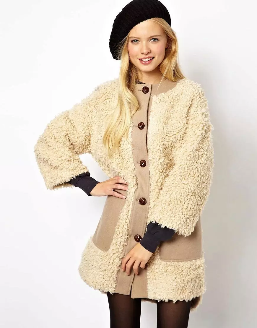 Пальто зі штучного хутра (78 фото): з каракулю, з капюшоном, плюшеве, жіночі моделі пальто 621_60