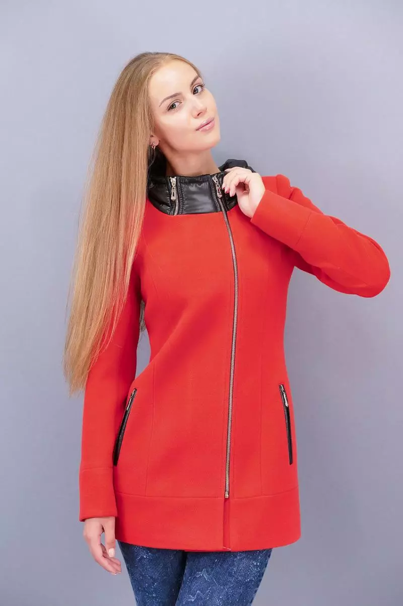 Female frakke Spring 2021 (356 Billeder): Fra russiske producenter, modeller, stilarter og stilarter, quiltet, kort, dæmpning, læder 623_207