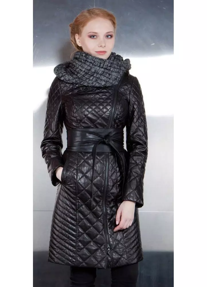 Female frakke Spring 2021 (356 Billeder): Fra russiske producenter, modeller, stilarter og stilarter, quiltet, kort, dæmpning, læder 623_264