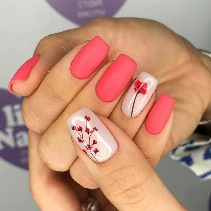 Manicure on February 14 (57 photos): nail design ideas on lovers day, beautiful examples 6259_54