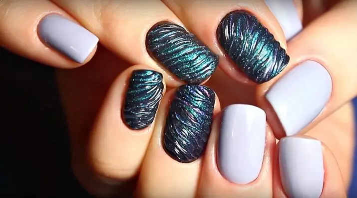 Volumetrische Maniküre (63 Fotos): Nageldesign mit 3D-Effekt, Reptilien-Bewerbung und andere Zeichnungen 6280_2