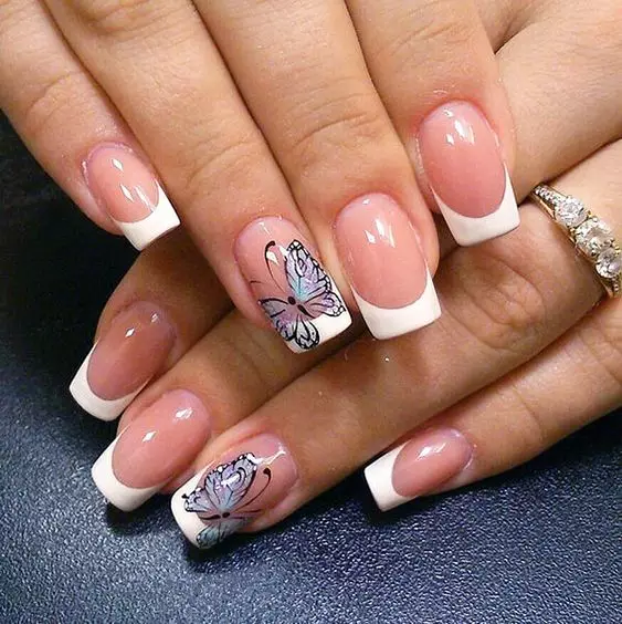 Classic French Manicure (47 Billeder): Classic i design af franch om negle og dens kombination med moderne trends 6299_8