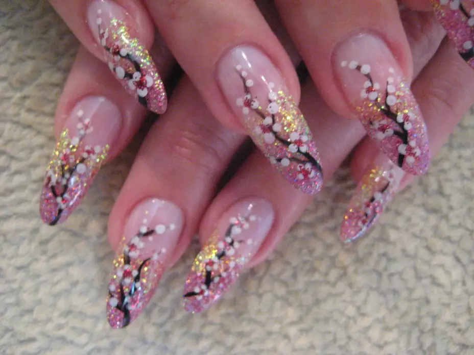 Oriental manicure (34 photos): nail design in oriental style 6302_30