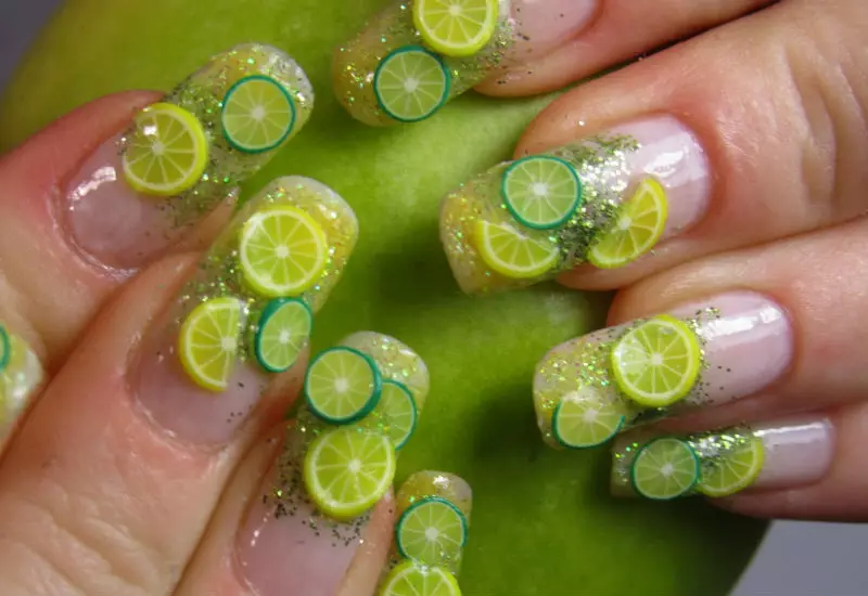 Fimo-Design Nails (38 mga larawan): Paano gamitin ang isang utong para sa manicure? 6309_21