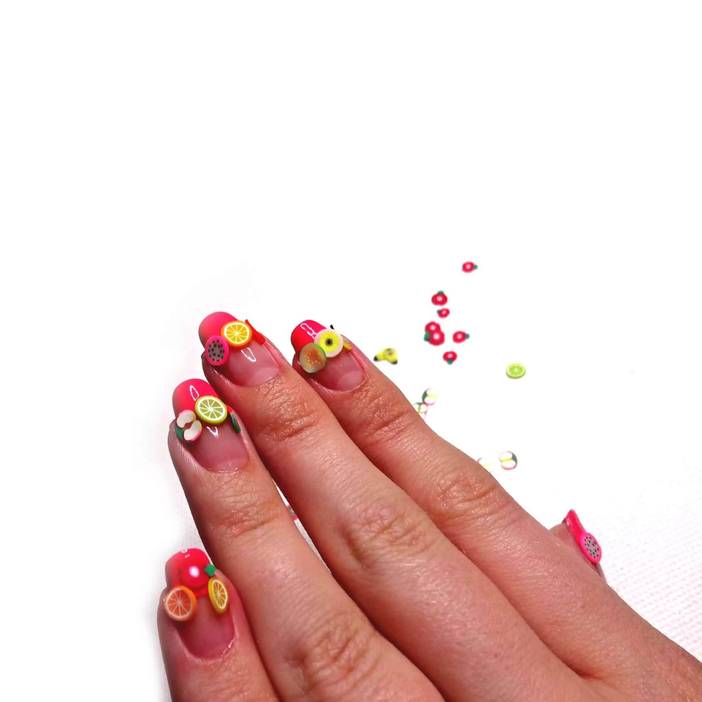 FIMO-Design Nails (38 foto's): Hoe een tepel voor manicure gebruiken? 6309_8