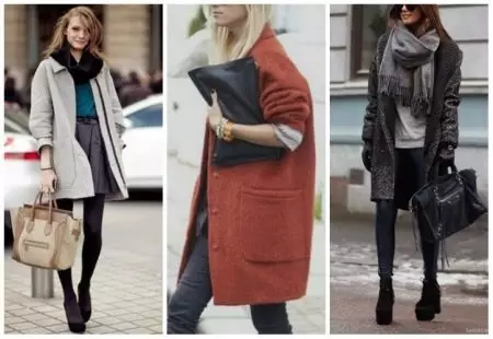 Cappotto d'oltremare (111 foto): cosa indossare cappotti di oversize tagliati gratuiti, modelli 2021, in una gabbia, in lana, grigio, cioè 630_111
