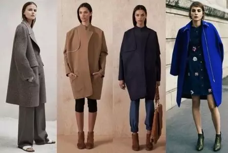 Cappotto d'oltremare (111 foto): cosa indossare cappotti di oversize tagliati gratuiti, modelli 2021, in una gabbia, in lana, grigio, cioè 630_4