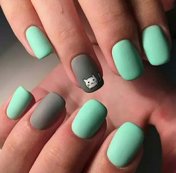 Cute manicure (63 mga larawan): Paglikha ng Feminine Nail Design na may mga guhit 6356_18
