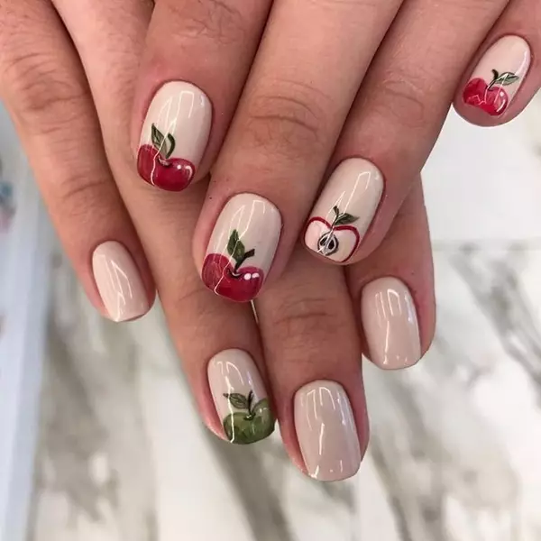 manicura bonica (63 fotos): Creació de disseny d'ungles femení amb dibuixos 6356_21