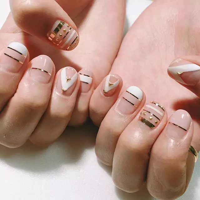 Leuke manicure (63 foto's): creatie van vrouwelijk nagelontwerp met tekeningen 6356_44