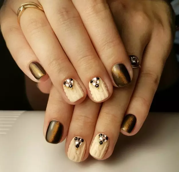 manicura bonica (63 fotos): Creació de disseny d'ungles femení amb dibuixos 6356_61