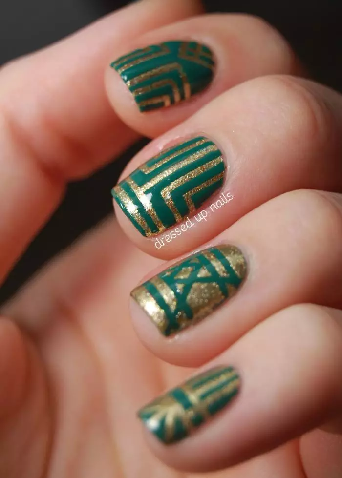 Kvöld manicure (46 myndir): Fallegt nagli hönnun í bláum tónum 6363_38