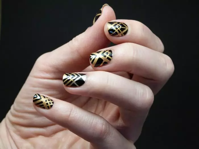 Kvöld manicure (46 myndir): Fallegt nagli hönnun í bláum tónum 6363_39