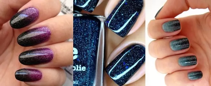 Manicure Ombre (Litšoantšo tse 184): Ke eng? U ka etsa joang se tšoeu se bosoeu le le bobebe ho lipekere seterekeng sa brash ea ombre brashe mme phello ee e fapana joang le gratient? 6379_172