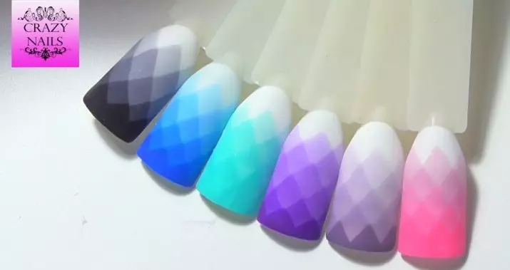 Manicura Ombre (184 fotos): Que é? Como facer un revestimento branco e lixeiro sobre as uñas ao estilo de pincel de Ombre e como se diferencia este efecto do gradiente? 6379_176