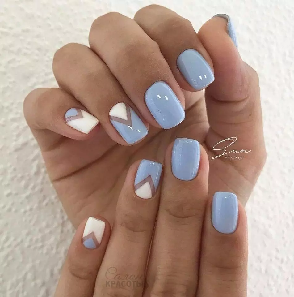 Manîparêz di 1 Septemberlonê (53 Wêneyên): Nail Design ji bo banga yekem di 6, 7 û pola 8-an de 6381_42