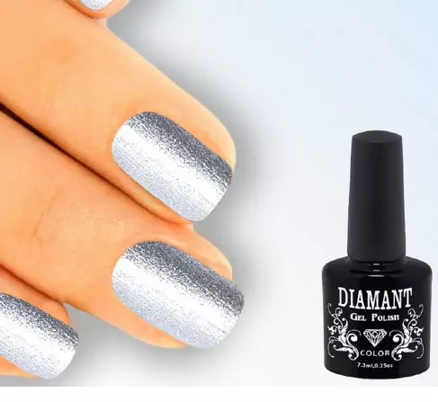 Lituð gler manicure (44 myndir): nagli hönnun með lituð gleri 6389_38