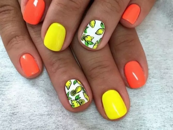 Citrus on nails (39 photos): Step-by-step manicure technique with lemon slices, lime, grapefruit and orange. Design options 6390_37