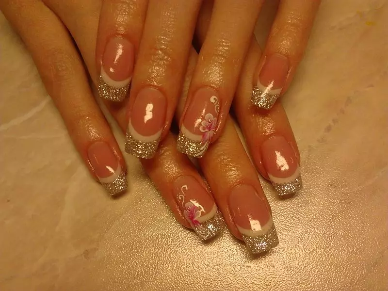 Dubbele franch op nagels (27 foto's): Double French Manicure Design 6401_12
