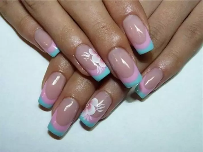 Double Franch on Nails (27 bilder): Double French Manicure Design 6401_13