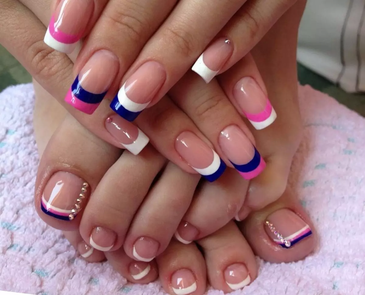 Double Franch on Nails (27 Foto): Double French Manicure Design 6401_15