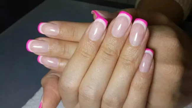 Double Franch on Nails (27 bilder): Double French Manicure Design 6401_19