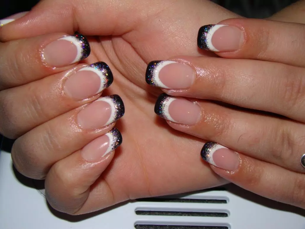 Dubbele franch op nagels (27 foto's): Double French Manicure Design 6401_2