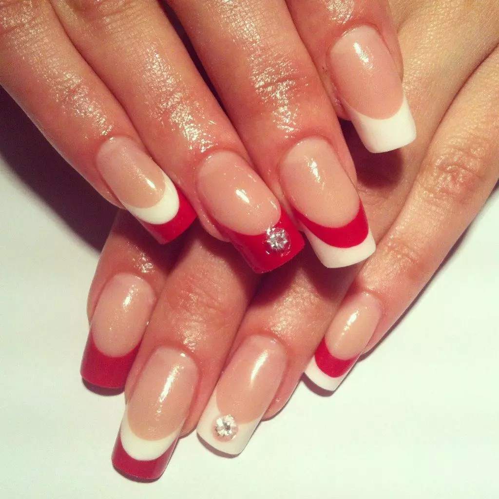 Dubbele franch op nagels (27 foto's): Double French Manicure Design 6401_24